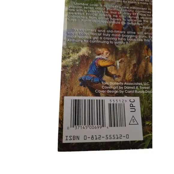 Zombie lover by Piers Anthony - TOR fantasy books  - 0812555120 - Picture 2 of 5